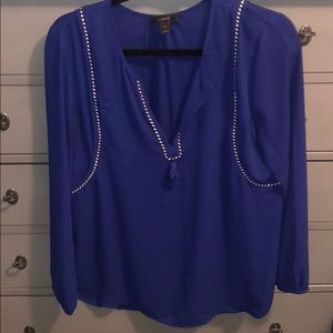 Royal blue J Crew work top